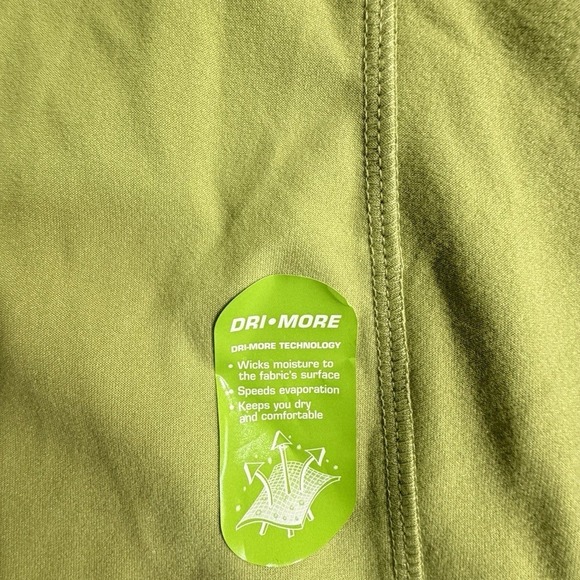 Athletic Works Womens Long Sleeve Mock Neck Top Green Dri-More Technology Size L - Picture 6 of 6